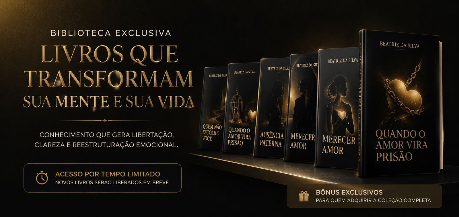 Biblioteca exclusiva Livros que transformam sua mente e sua vida